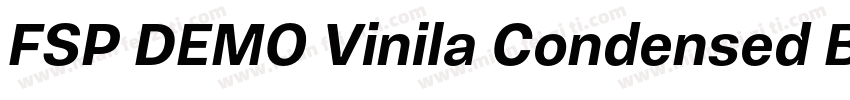 FSP DEMO Vinila Condensed Bold字体转换